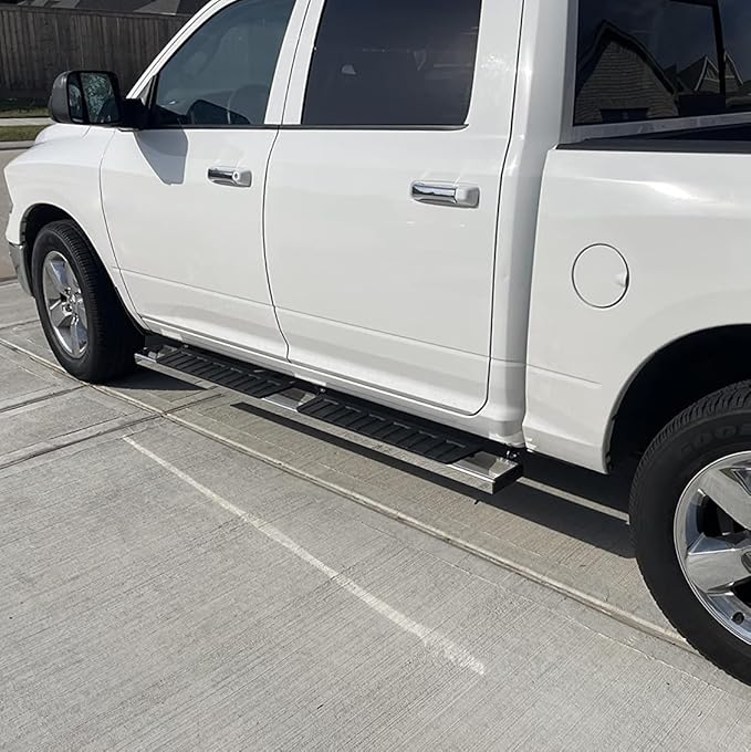 COMNOVA 6 Inches Running Boards& Steps Nerf Bars Compatible with 2019-2026 Chevy Silverado 1500, 2020-2026 Silverado/Sierra 2500/3500HD Crew Cab,Running Boards for Silverado, Stainless Steel Slider