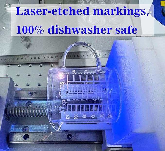 Ackers Etching Scale Measuring Glass --Made of High Borosilicate Glass Measuring