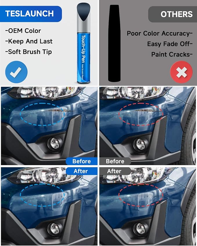 H1Q Twilight Blue Metallic Compatible with Subaru Exact Match Touch Up Paint Car Scratch Repair