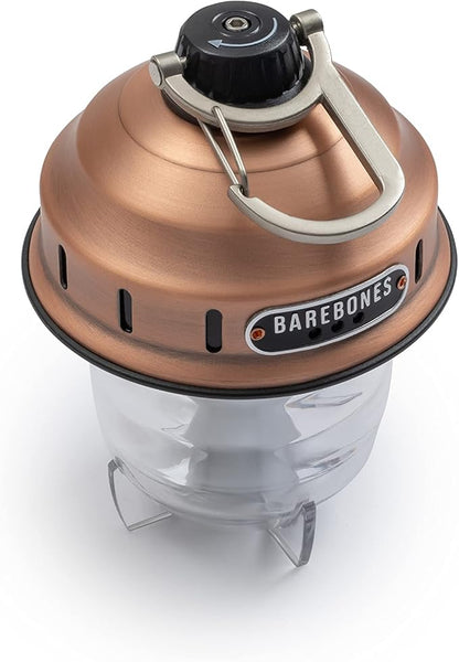 Barebones Beacon Hanging Light ??Copper, Rechargeable LED Camping Lantern with Adjustable Brightness ??Weatherproof Vintage-Style Hanging Lantern for Outdoor Adventures and Year-Round Use