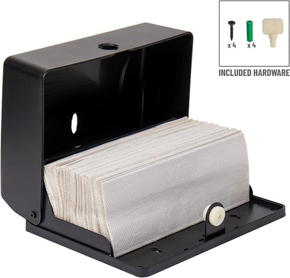 Mind Reader Paper Towel Dispenser, Tri-Fold Towel Holder, Wall Mount