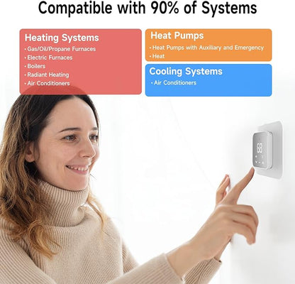 Smart Thermostat for House, WiFi Thermostat Compatible