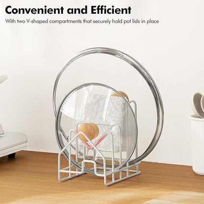 Poeland Kitchen Pot Lid Organizer, Pan Rack