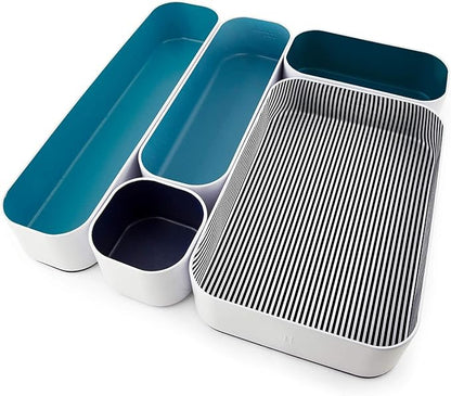 Three by Three Seattle 5 Piece Metal Organizer Tray Set