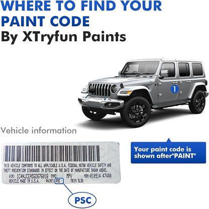 PHP Tuscadero/Furious Fuchsia Touch Up Paint for Jeep, DIY Car Paint Scratch Repair Kit, Automotive Paints, Quick & Easy Fix Scratch Repair Compatible with Gladiator/Wrangler