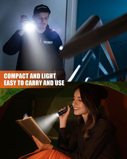 Vinsot 20 Pack LED Pen Lights Bulk Large Pen Light Flashlights Pocket 5.12 Inch LED Torch with Clip Aluminum Waterproof Flashlight for Nurses Hospital Outdoor Camping Emergency Hiking