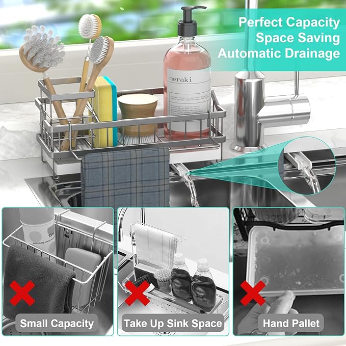 Sponge Holder for Kitchen Sink