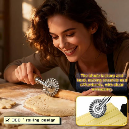 Pastry Wheel Cutter, 2 Inch Ravioli Cutter