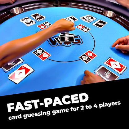Wild Guess! – The Fast-Paced, Unpredictable, Insanely Competitive Card Game for 2 to 4 Players – Great Travel Game for Friends and Family