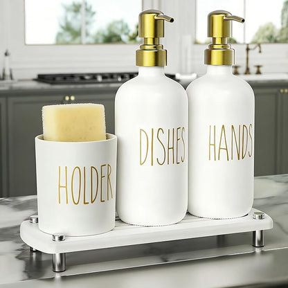 Cisily Kitchen Soap Dispenser Set Comes