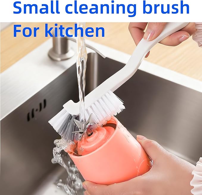 Dish Scrub Brushes with Handle for Kitchen，Small Cleaning Brush for Cup，Kitchen