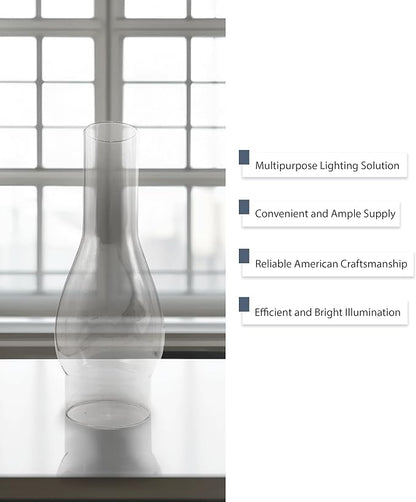 Light of Mine Oil Lamp Replacement Chimneys (3" x 10" Regular)
