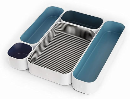Three by Three Seattle 5 Piece Metal Organizer Tray Set