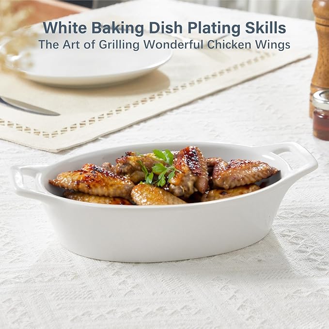 ONEMORE Oval Au Gratin Baking Dish, 20 oz Small Casserole Dishes