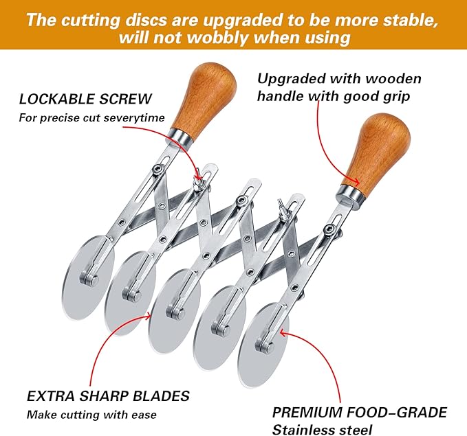 Juome 5 Wheel Pastry Cutter
