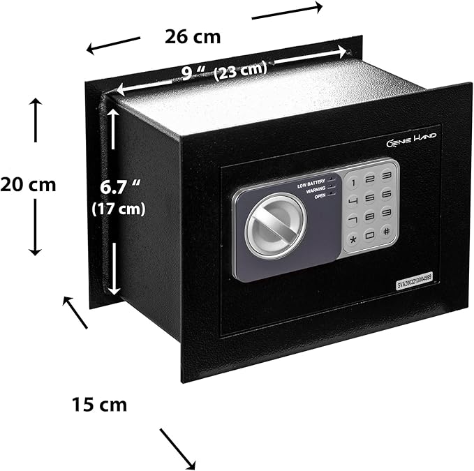Genie Hand – Time Delay Safe, Anti Robbery Safe Box, Timed Controlled Opening –
