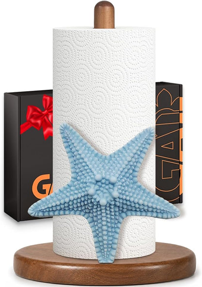 Starfish Paper Towel Holder, Coastal Beach Ocean Decor