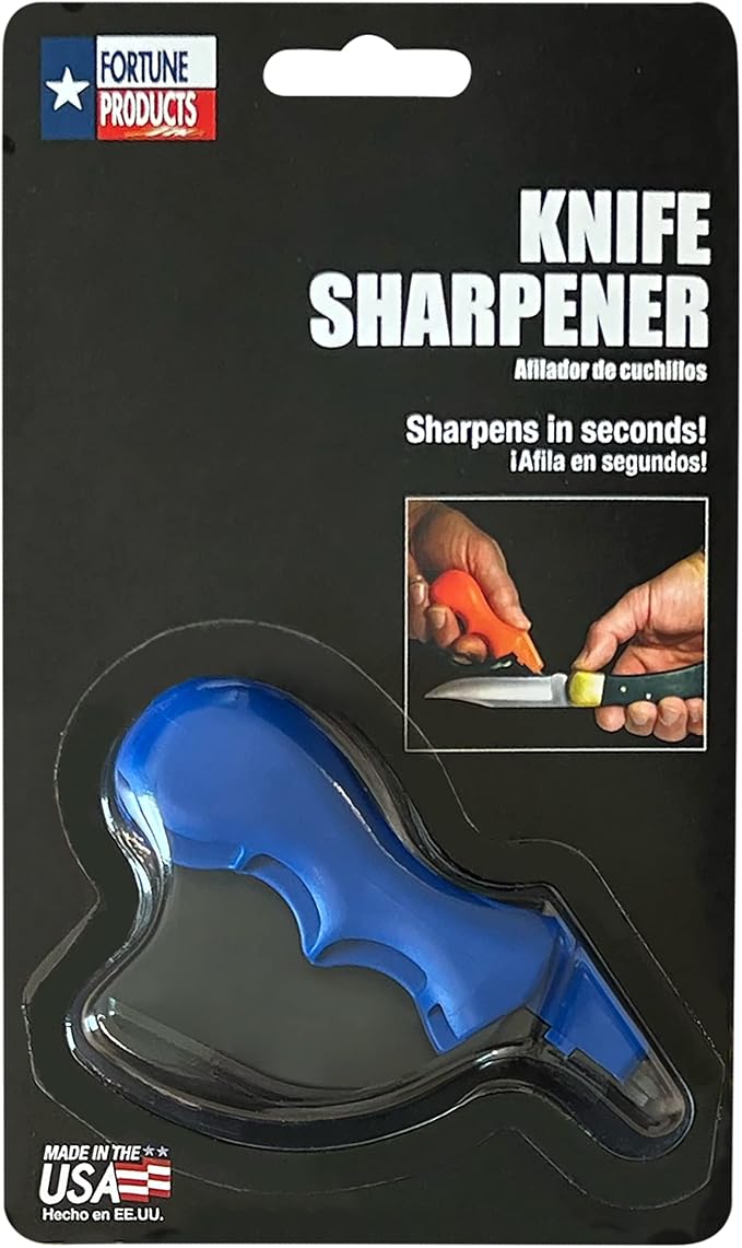 ACCUSHARP Knife Sharpener, Portable and Easy to Use, Hones and Sharpens Cleavers