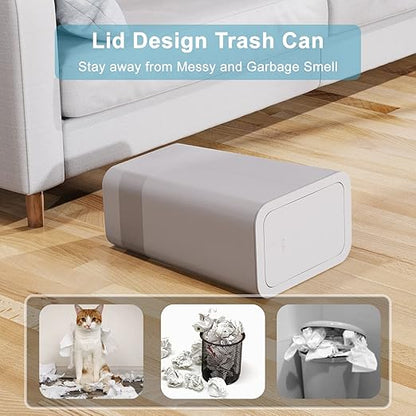 3 Pack 10 Liter / 2.6 Gallon Bathroom Trash Can, Small Trash Can