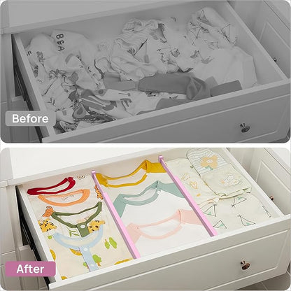 ANTOWIN Expandable Bamboo Drawer Dividers Organizers, Drawer Separators Splitter