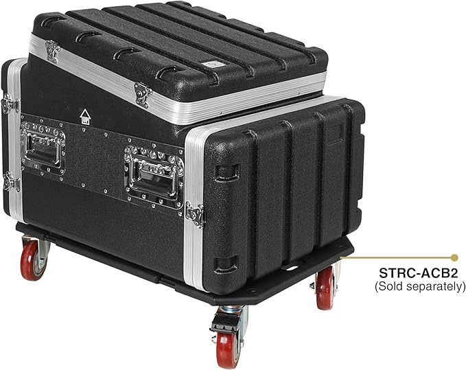 Sound Town Lightweight and Compact 6U ATA ABS Rack Case,
