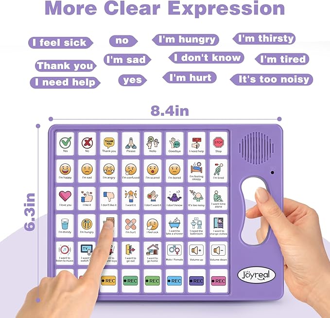 Joyreal AAC Device for Autism, Non Verbal Communication Tools for Speech