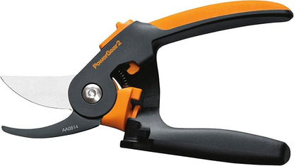Fiskars PowerGear2 Softgrip Pruner for Branches, Optimizes Cutting Power and Leverage, Rust-Resistant Low-Friction Blade Coating for Smooth Cuts, Yard & Garden Tools