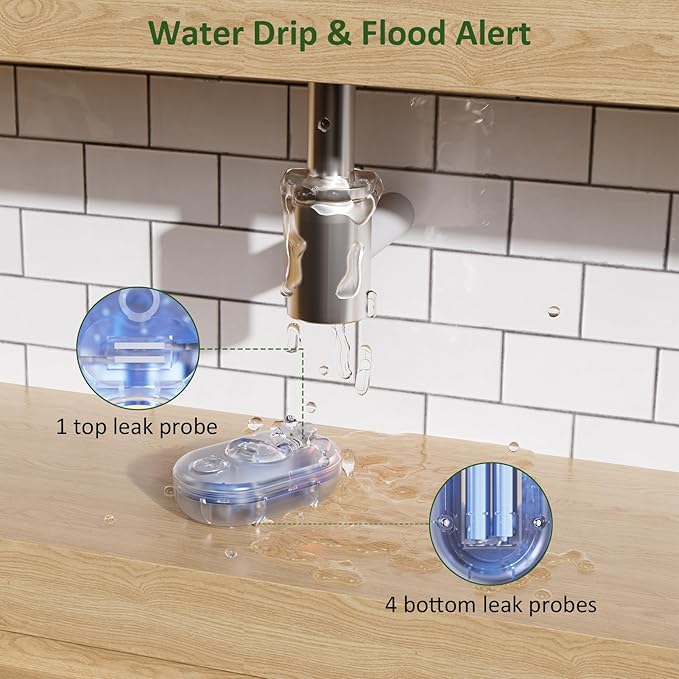 5 Pack WD61 Water Leak Detector