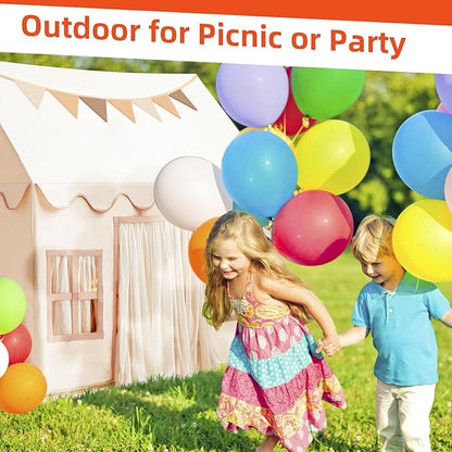 Playhouse Play Tent for Kids-Portable with Padded Mat, Star Lights, Carry Bag, Play Tent Indoor & Outdoor, Washable Kids Play House for Toddler