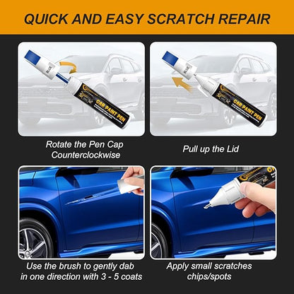 Ebony Twilight Metallic(GB8/WA384A) Car Touch Up Paint for GMC, Color Accurate Car Paint Scratch Repair Pen Kit Quick & Easy Fix Vehicle Chips and Automotive Nicks Scuff