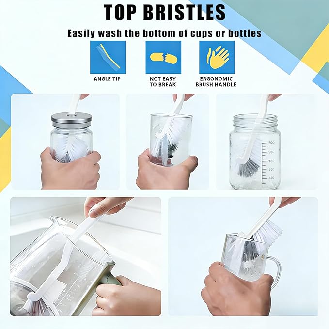 Crevice Cleaning Brush Set – Hard Bristle Gap Cleaning Tool