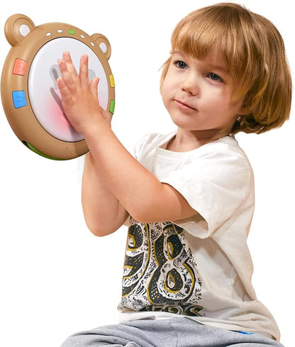 Baby Musical Toy, TUMAMA Electronic Drum Instruments with Light and Sound, Early Educational Development Songs Gift for Infants, Toddlers, Boys, Girls