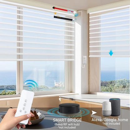 Rollerhouse Rechargeable Wireless Tubular Roller Shade Motor Kit,