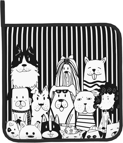 Dog Pot Holders and Oven Mitts