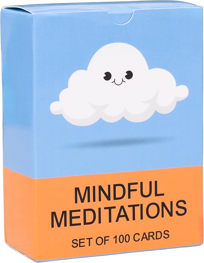 100 Mindful Meditations Cards – Mindfulness & Meditation Self‑Care Prompts | Desk & Travel Deck for Stress Relief, Focus, Motivation & Well‑Being