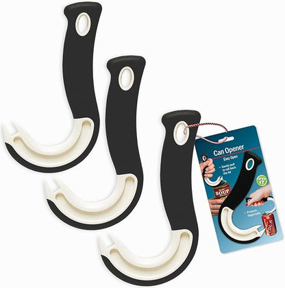 Ultimate Easy Open Ring Pull Can Opener 3 Pack by Jokari. Durable Non Slip
