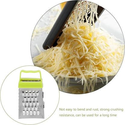 6Pcs Mini Cheese Grater, Small Box Cheese Graters Stainless Steel, Vegetable Food Shredder Lemon Zester with 4 Sides for for Kitchen Garlic Ginger Vegetable Potatoes, Chef Kitchen Too