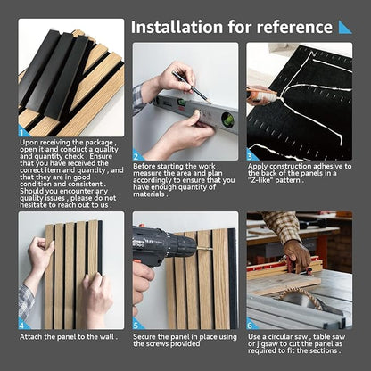 Art3d 2 Wood Slat Acoustic Panels