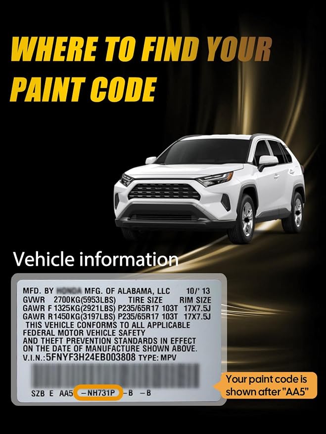 1H5 Cement Touch Up Paint Compatible with Toyota, Exact Match Car Paint Pen Automotive Scratch Repair Remover Kit Quick & Easy Solution for Vehile Chips and Nicks