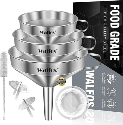 Walfos 3Pcs Kitchen Funnel