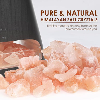 SALKING 2-in-1 Himalayan Salt Lamp & Ultrasonic Essential Oil Diffuser