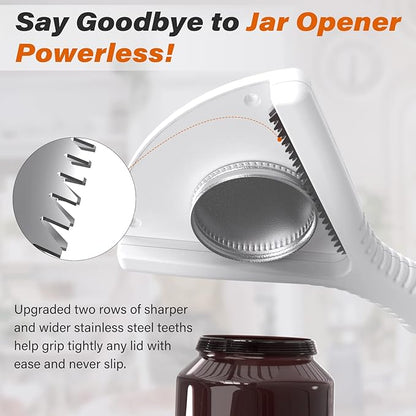 Jar Opener for Weak Hands, Dual Usage | Easy Grip Jar Opener & Under Cabinet