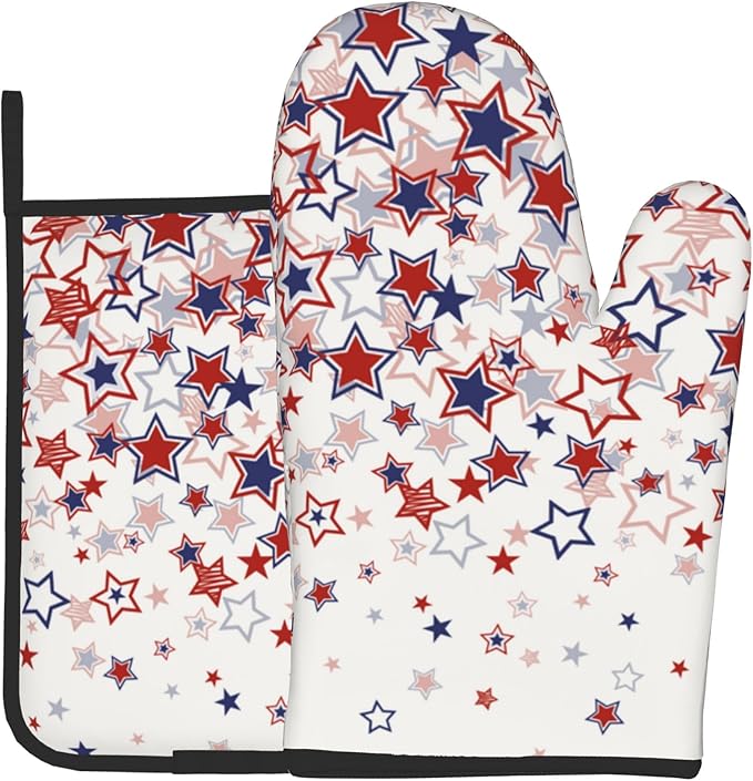 Stars Oven Mitts