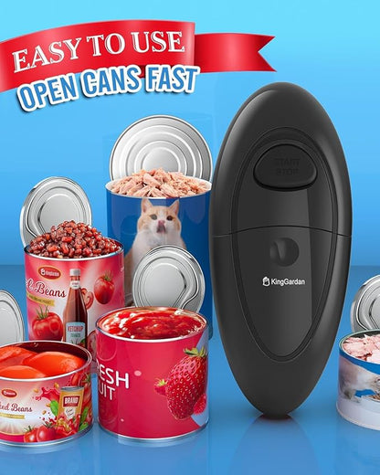 Electric Can Opener, One-Touch Automatic Hands Free Can Opener