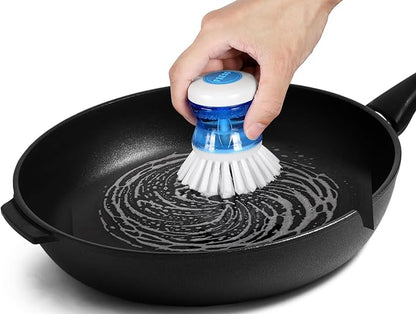 Dish Brush with Soap Dispenser, Firm Bristles Dish Scrubber