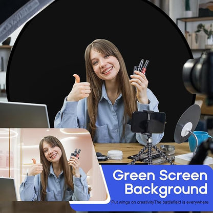 Portable Black White Screen Chair, 57 in Screen Backdrop