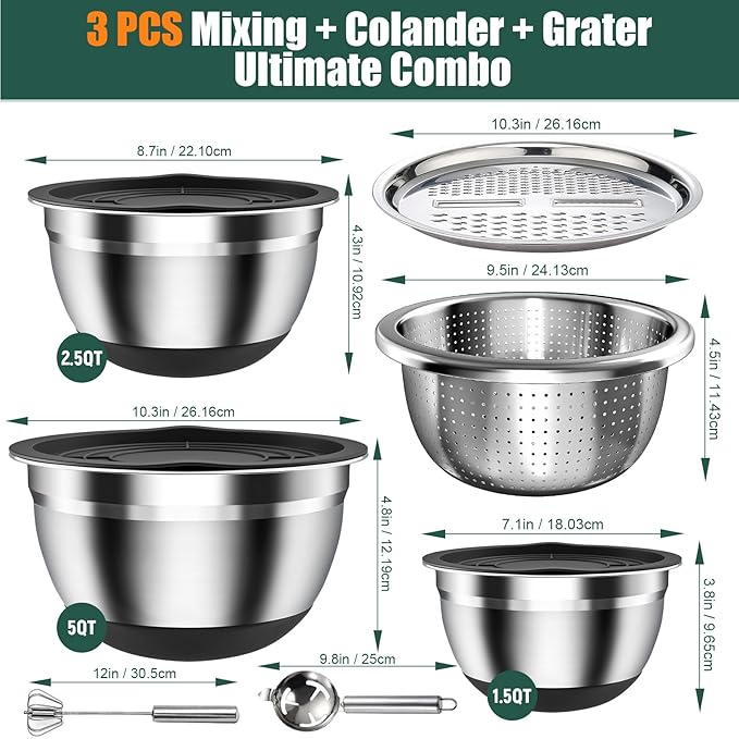 Stainless Steel Mixing Bowls Set