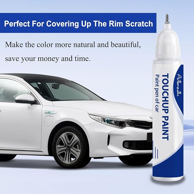 Snow White Pearl(SWP) Touch Up Paint for Kia-Exact Match–Chips and Nicks Car Paint Scratch Repair Kit Automotive Paint Pen for Forte/K5/Optima-models/Seltos/Sorento/Telluride