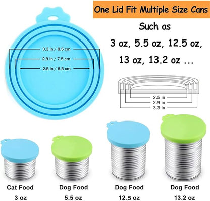 Comtim Pet Food Can Cover Silicone Can Lids