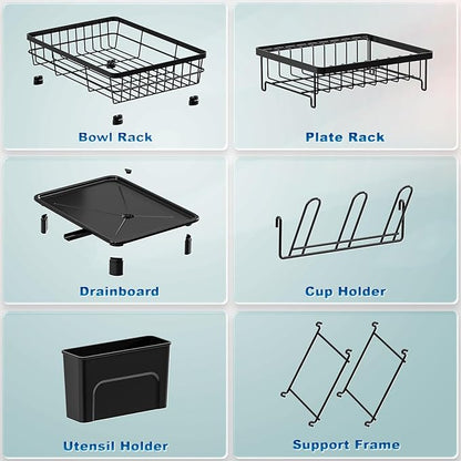 GAOKASE Dish Drying Rack, Stainless Steel-Dish Rack, Dish Racks